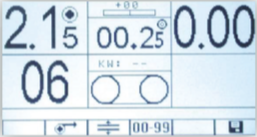 LCD display of Fortuna AB 320 G Bandknife Splitter